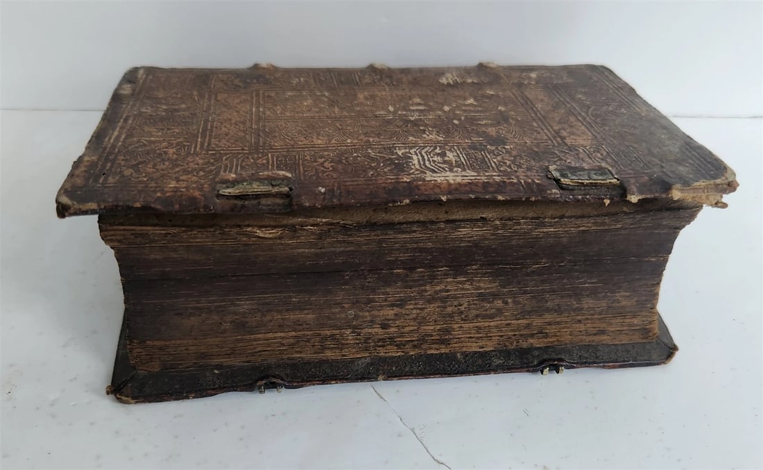 1560 PHILIPP MELANCHTHON UNIVERSAL HISTORY pigskin binding ANTIQUE 16th CENTURY - 4