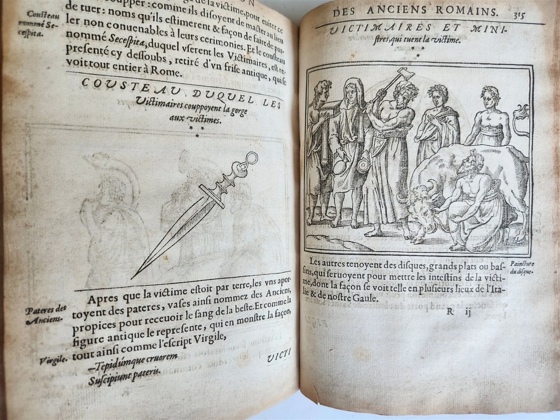 1547 RELIGION of ANCIENT ROME FULLY ILLUSTRATED antique 16th CENTURY - 10