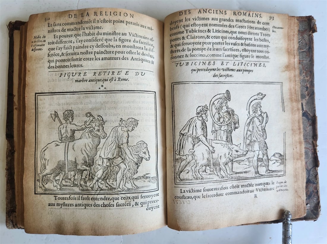 1547 RELIGION of ANCIENT ROME FULLY ILLUSTRATED antique 16th CENTURY - 12