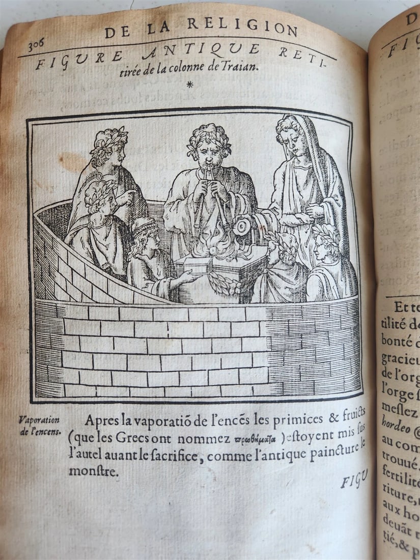 1547 RELIGION of ANCIENT ROME FULLY ILLUSTRATED antique 16th CENTURY - 13