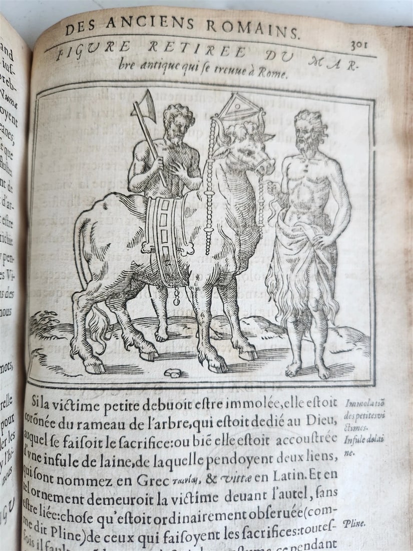 1547 RELIGION of ANCIENT ROME FULLY ILLUSTRATED antique 16th CENTURY - 14