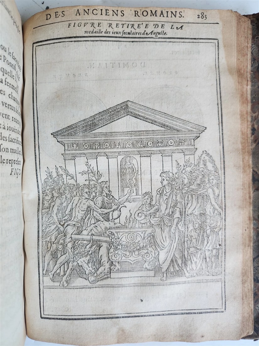 1547 RELIGION of ANCIENT ROME FULLY ILLUSTRATED antique 16th CENTURY - 16