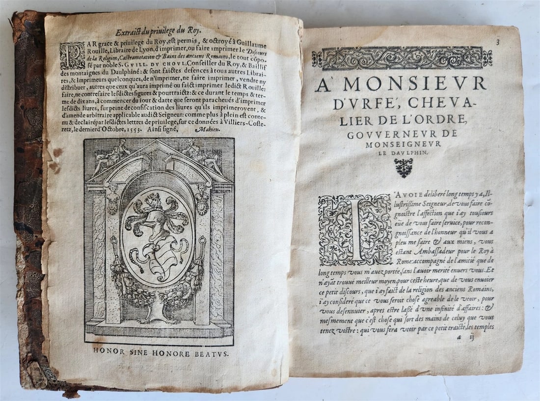 1547 RELIGION of ANCIENT ROME FULLY ILLUSTRATED antique 16th CENTURY - 2