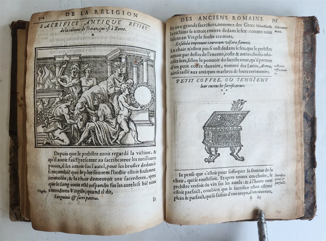 1547 RELIGION of ANCIENT ROME FULLY ILLUSTRATED antique 16th CENTURY - 4