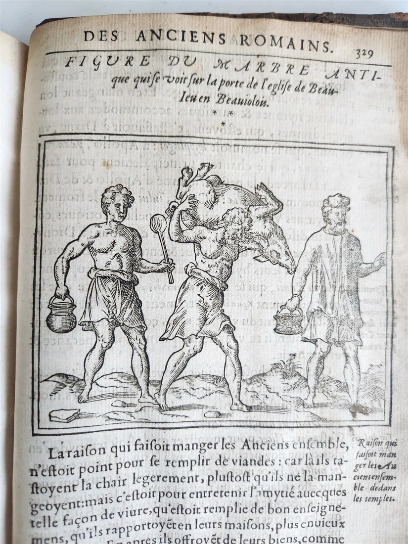 1547 RELIGION of ANCIENT ROME FULLY ILLUSTRATED antique 16th CENTURY - 5
