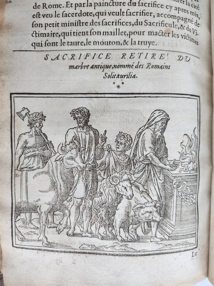 1547 RELIGION of ANCIENT ROME FULLY ILLUSTRATED antique 16th CENTURY - 7