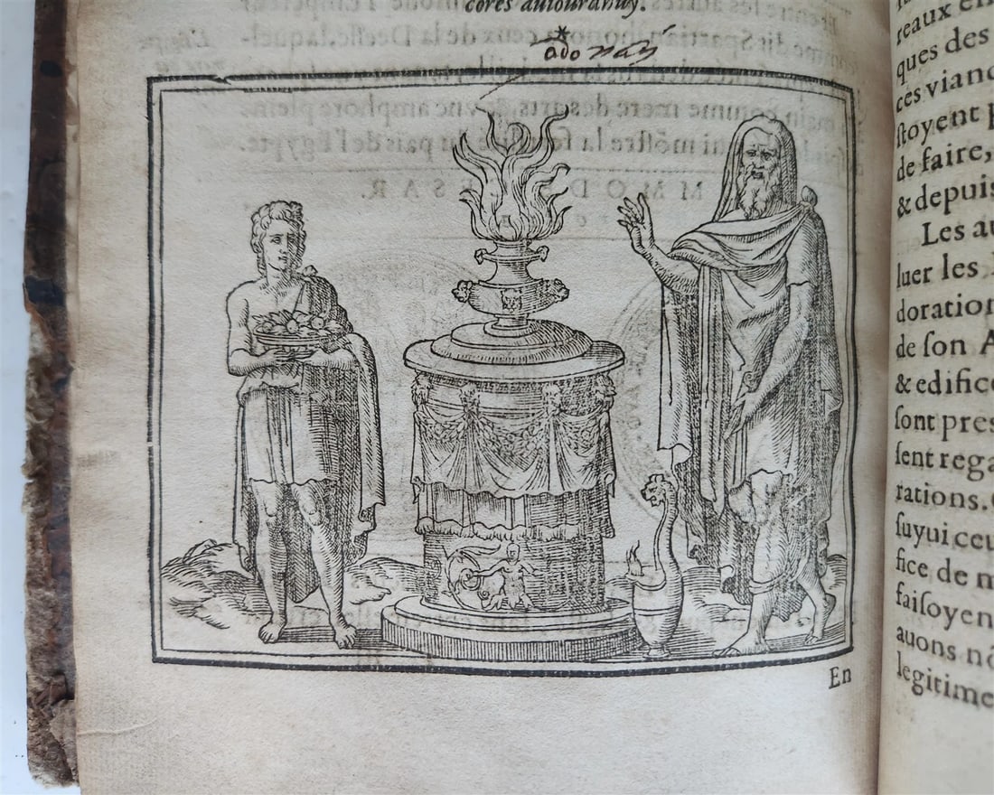 1547 RELIGION of ANCIENT ROME FULLY ILLUSTRATED antique 16th CENTURY - 8