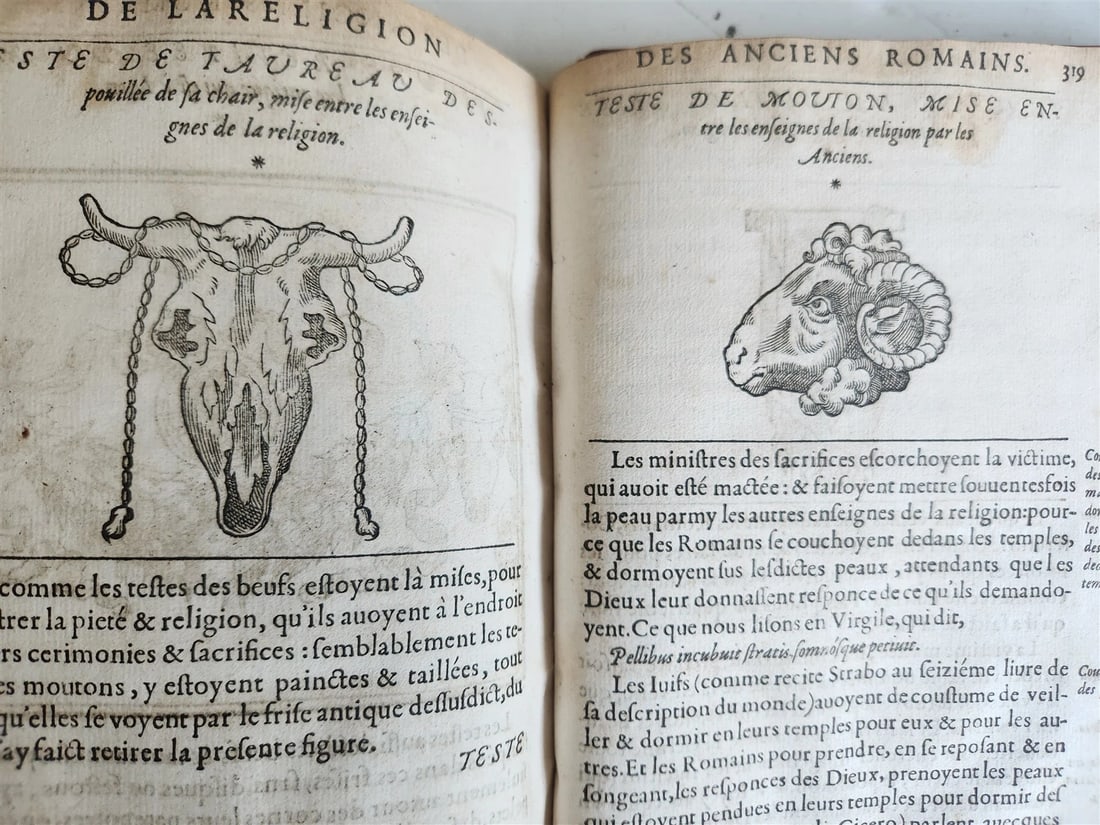 1547 RELIGION of ANCIENT ROME FULLY ILLUSTRATED antique 16th CENTURY - 9
