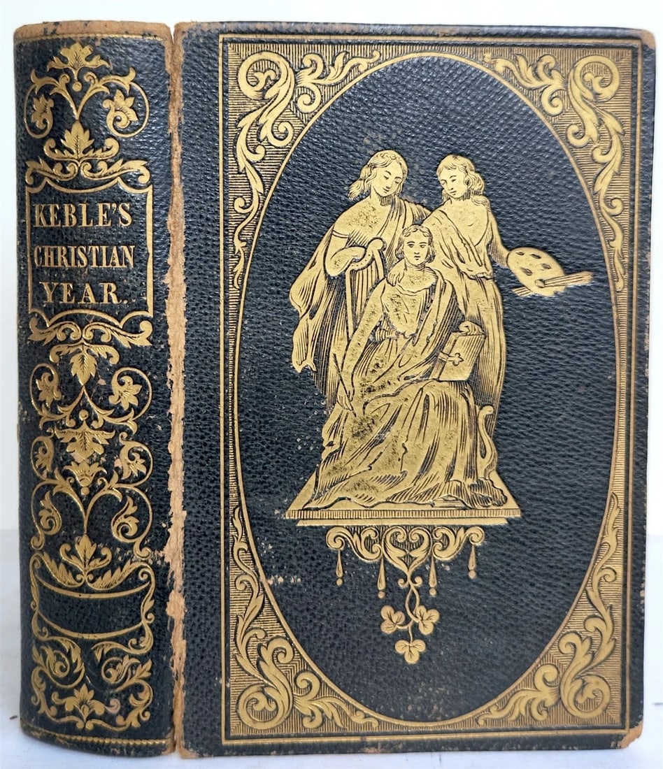 1847 THE CHRISTIAN YEAR thoughts in verse antique AMERICANA religious poetry (1 of 9)