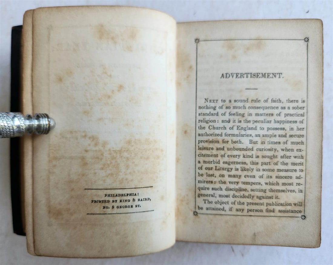 1847 THE CHRISTIAN YEAR thoughts in verse antique AMERICANA religious poetry - 6