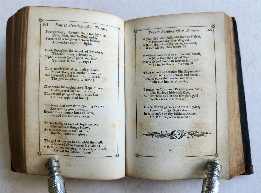 1847 THE CHRISTIAN YEAR thoughts in verse antique AMERICANA religious poetry - 7