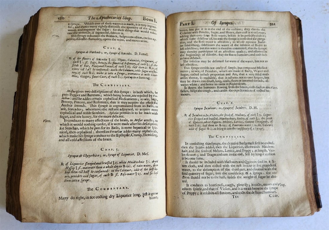 1657 MEDICINAL DISPENSATORY PHARMACOPOEA antique in ENGLISH - 16