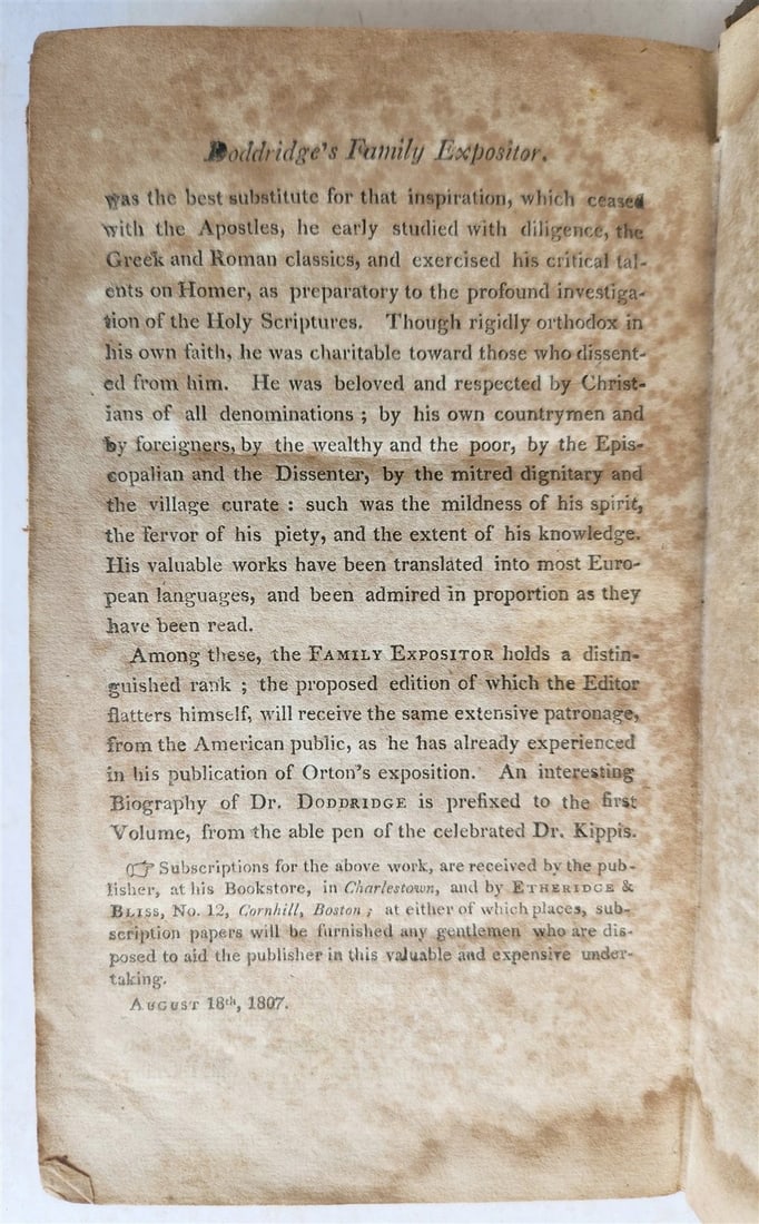 1807 ALARM to UNCONVERTED SINNERS by Joseph Allein antique AMERICANA - 5