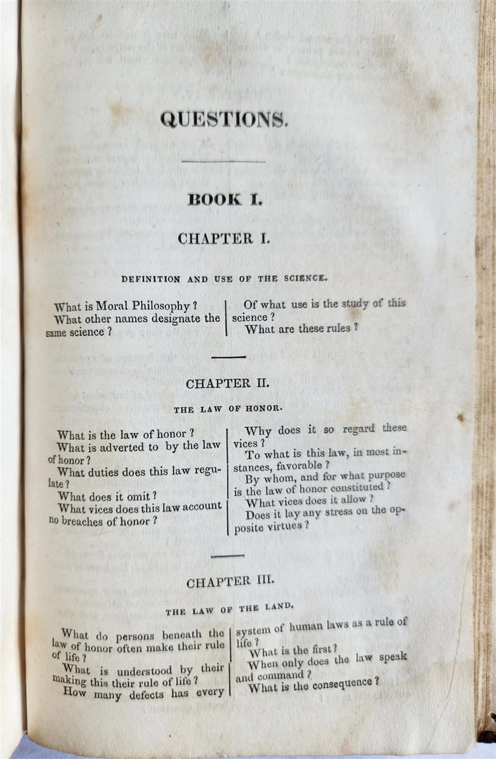 1835 PRINCIPLES of MORAL and POLITICAL PHILOSOPHY by W. Paley antique AMERICANA - 10
