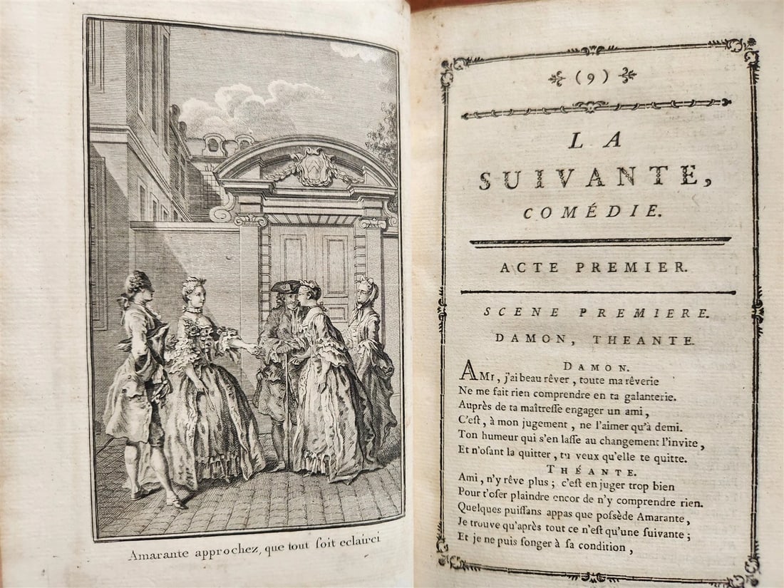 1776 THEATRE by P. CORNEILLE illustrated 9 VOLUMES antique - 12