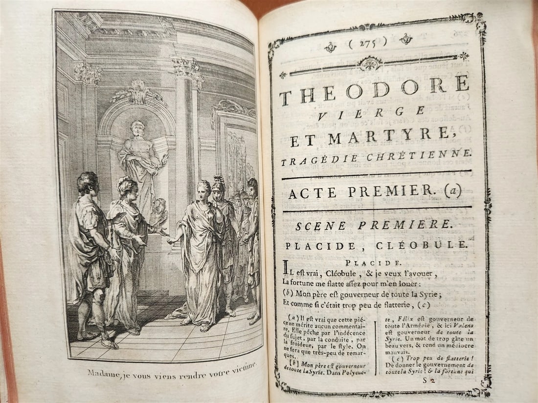 1776 THEATRE by P. CORNEILLE illustrated 9 VOLUMES antique - 13