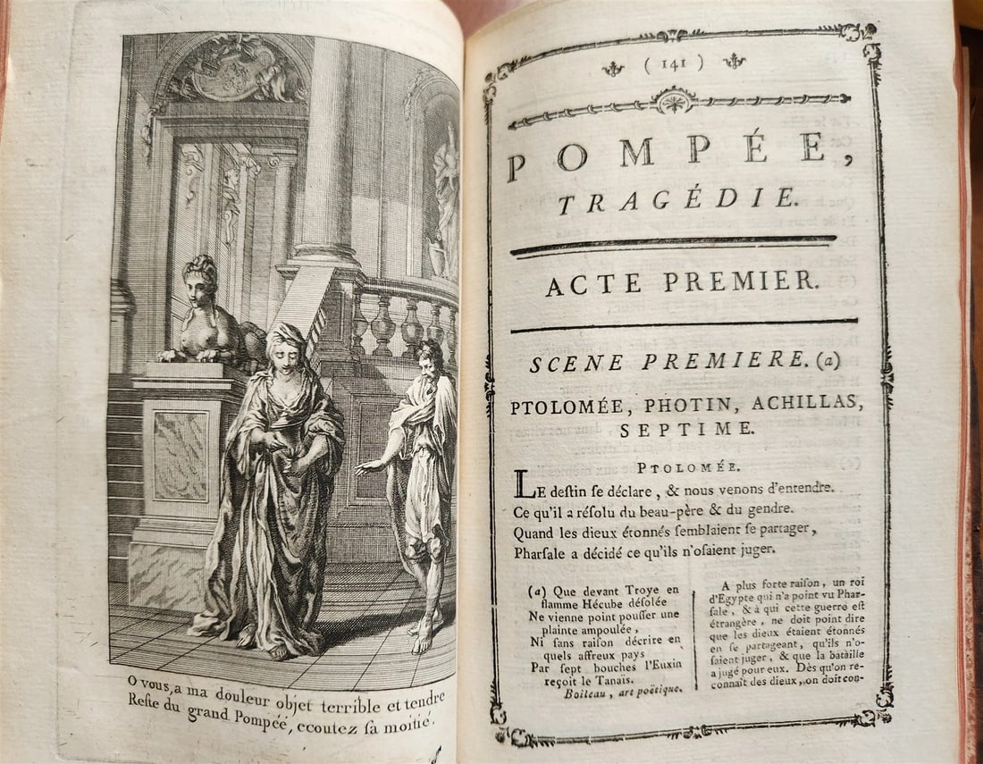 1776 THEATRE by P. CORNEILLE illustrated 9 VOLUMES antique - 15