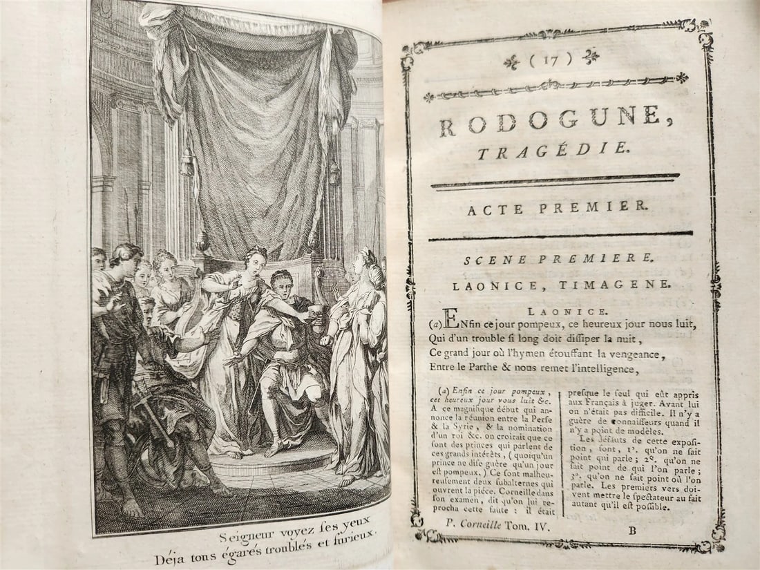 1776 THEATRE by P. CORNEILLE illustrated 9 VOLUMES antique - 3