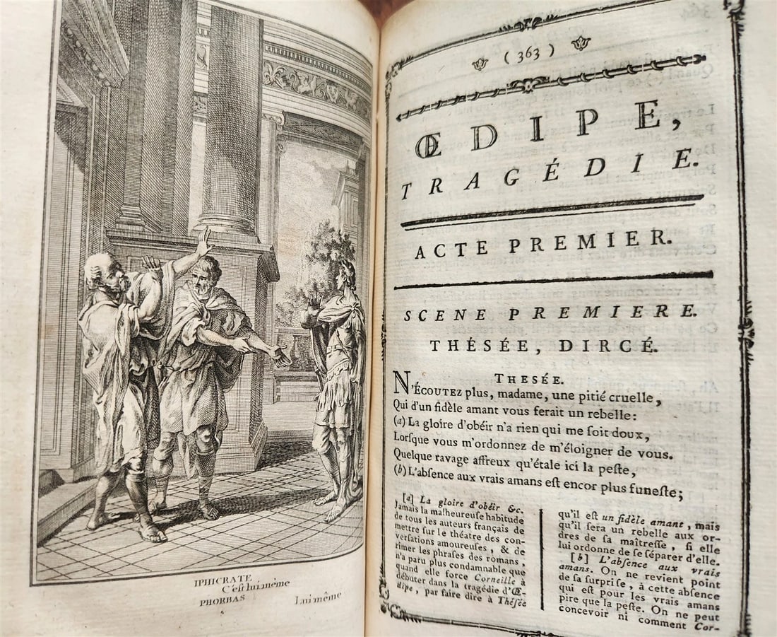 1776 THEATRE by P. CORNEILLE illustrated 9 VOLUMES antique - 4