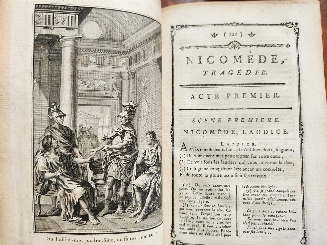 1776 THEATRE by P. CORNEILLE illustrated 9 VOLUMES antique - 5