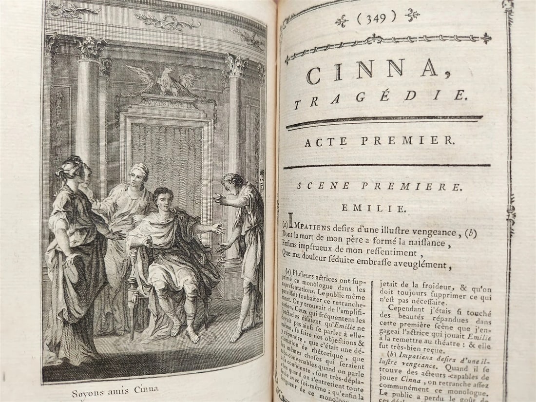 1776 THEATRE by P. CORNEILLE illustrated 9 VOLUMES antique - 6