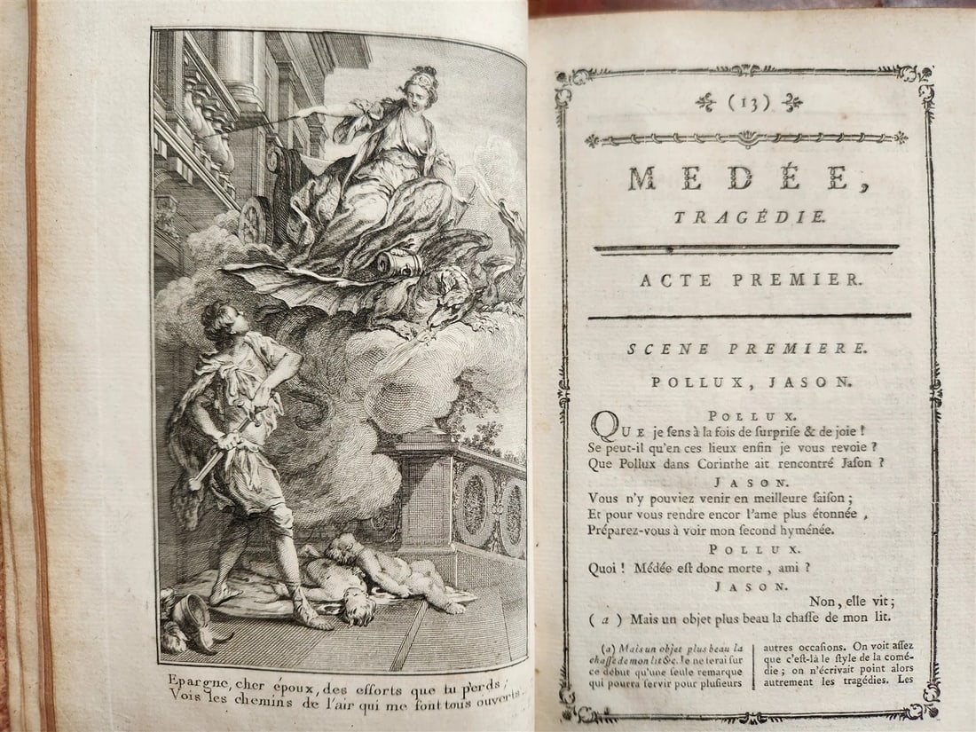 1776 THEATRE by P. CORNEILLE illustrated 9 VOLUMES antique - 8