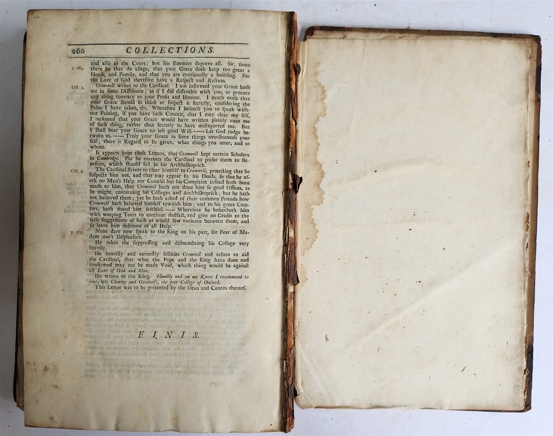 1724 LIFE of CARDINAL WOLSEY by Richard Fiddes ILLUSTRATED FOLIO antique ENGLISH - 12