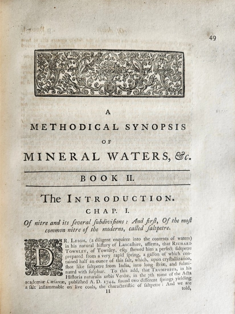 1757 METHODICAL SYNOPSIS of MINERAL WATERS by John Rutty antique in ENGLISH - 10