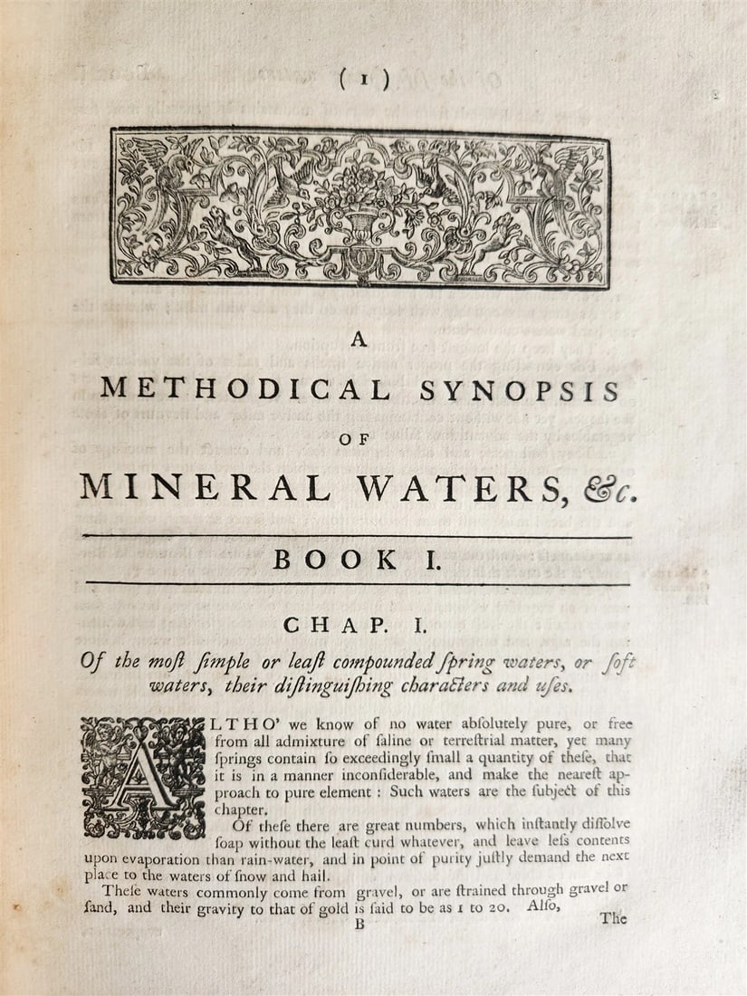 1757 METHODICAL SYNOPSIS of MINERAL WATERS by John Rutty antique in ENGLISH - 11