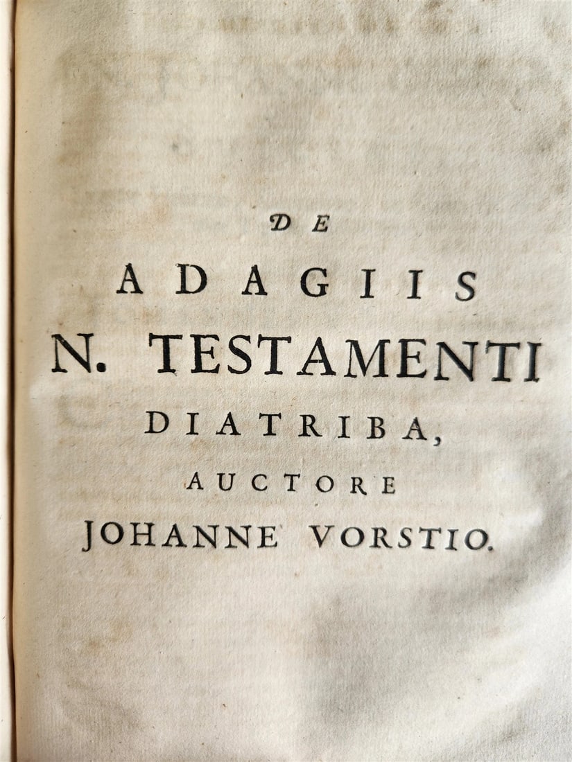 1702 DISSERTATIONUM PHILOLOGICO-THEOLOGICARUM de STYLO NOVI TESTAMENTI antique - 10