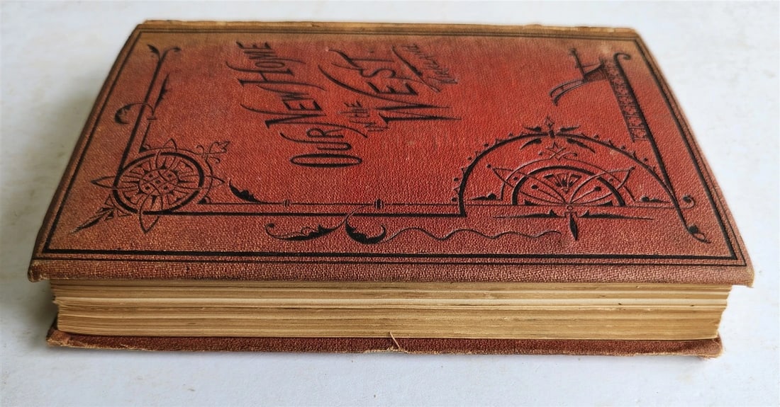 1872 Our New Home in The West By Mrs. Mary Clavers ANTIQUE Americana - 3