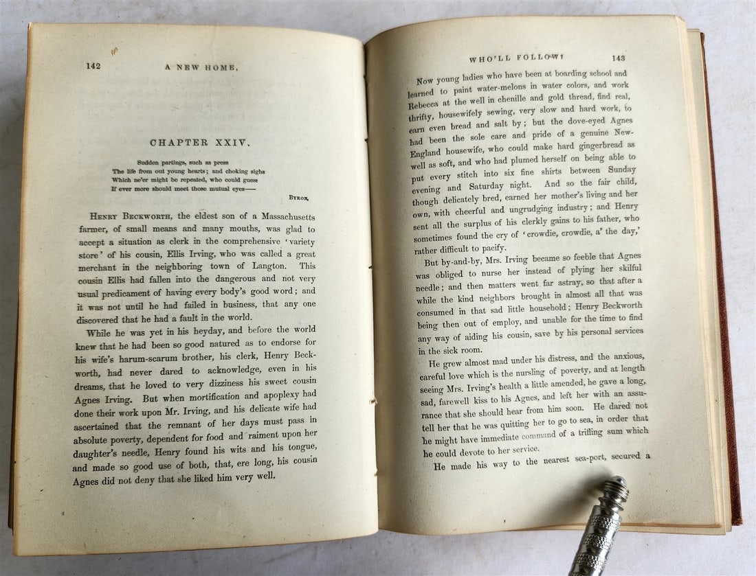 1872 Our New Home in The West By Mrs. Mary Clavers ANTIQUE Americana - 7