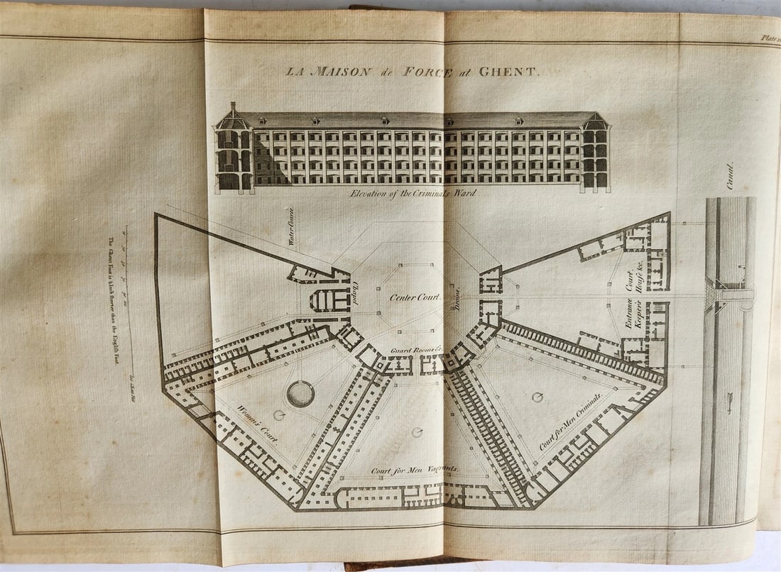 1784 STATE of PRISONS in ENGLAND including Europe & Russia ANTIQUE illustrated - 19