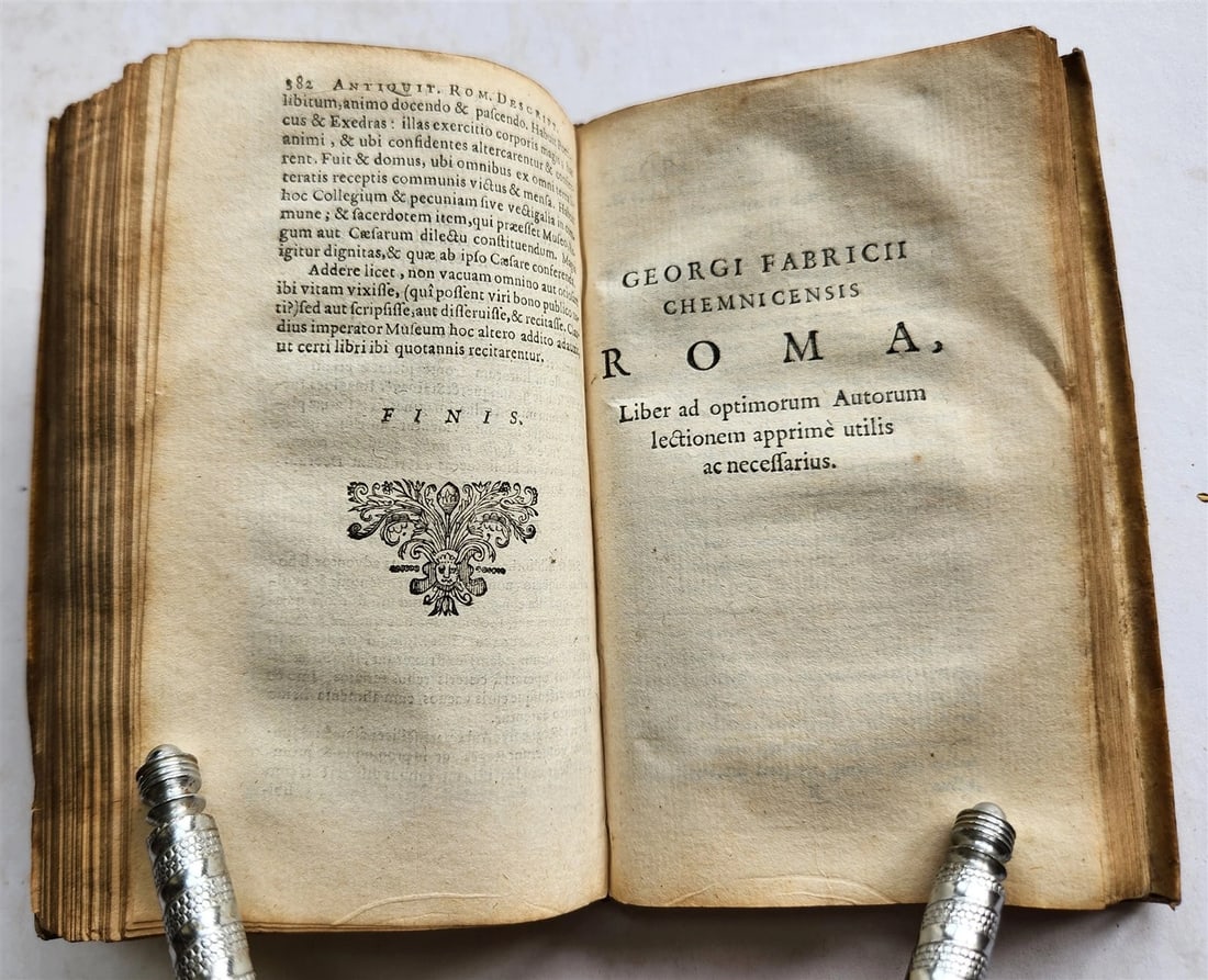 1657 ROMAN ANTIQUITIES illustrated ANTIQUE vellum bound - 17