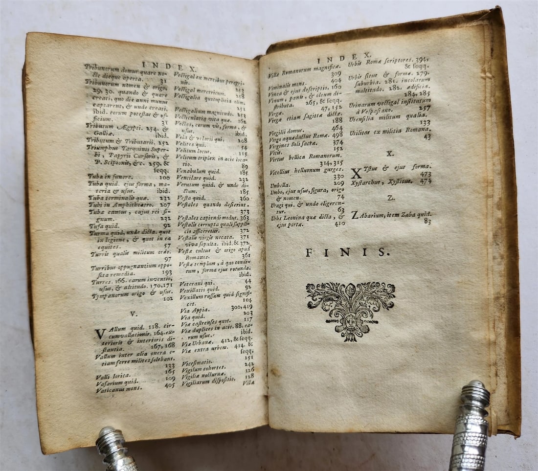 1657 ROMAN ANTIQUITIES illustrated ANTIQUE vellum bound - 8