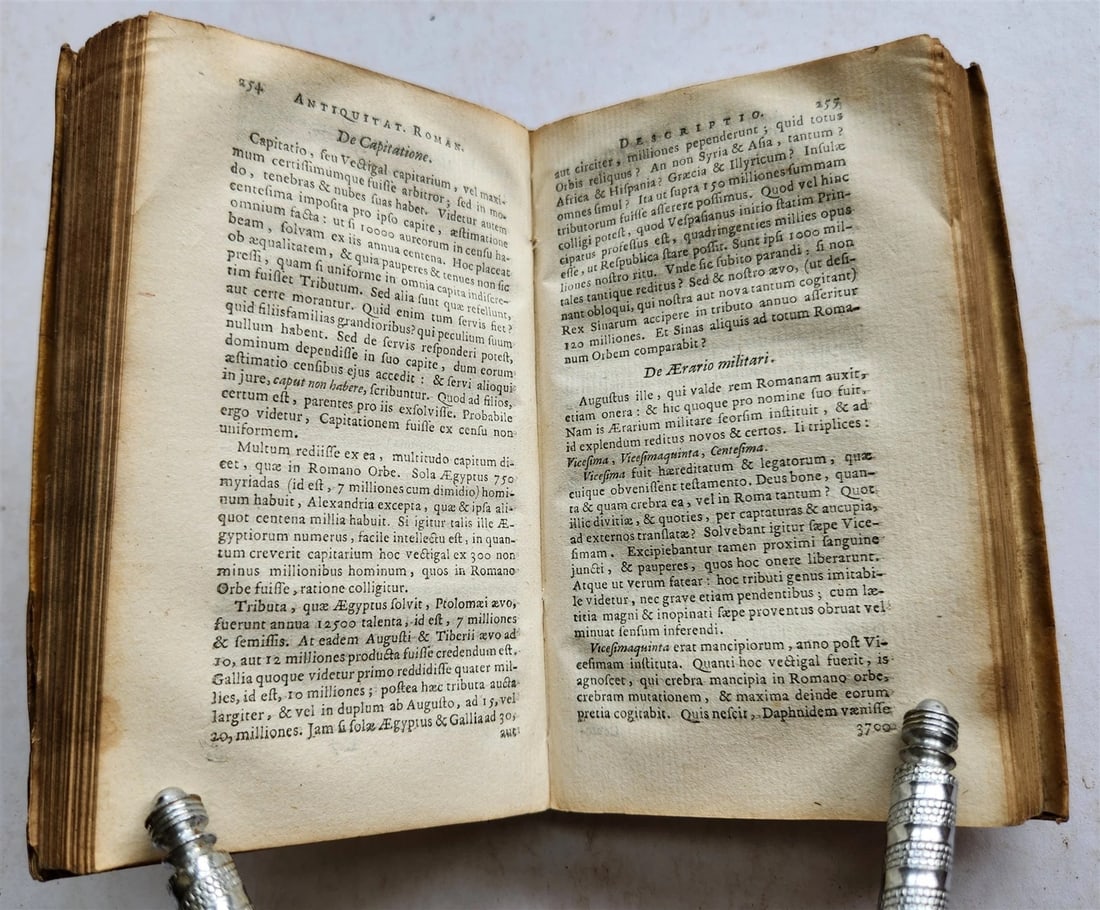 1657 ROMAN ANTIQUITIES illustrated ANTIQUE vellum bound - 9