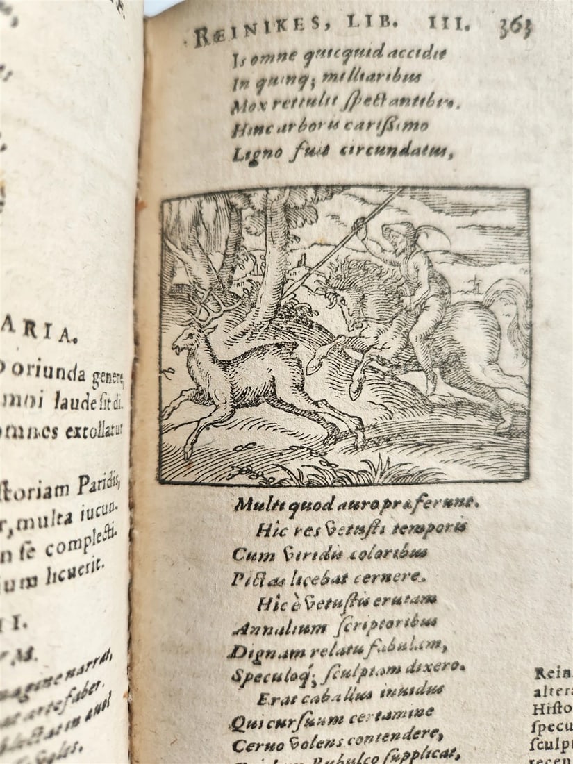 1595 REYNARD the FOX in LATIN illustrated by Jost Amman & Virgil Solis ANTIQUE - 10