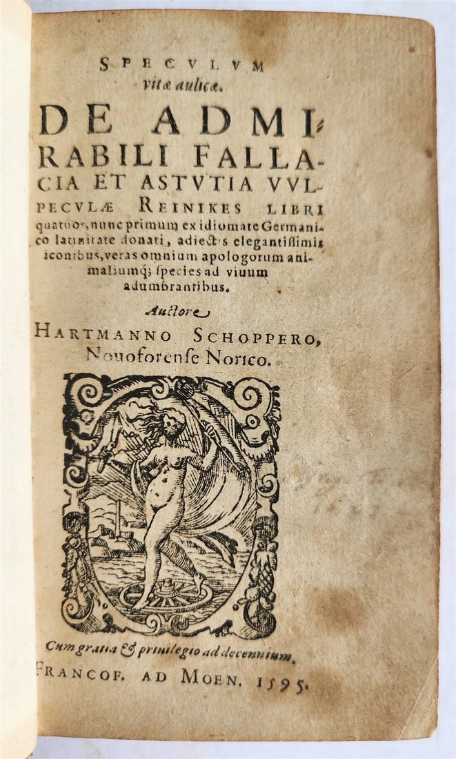 1595 REYNARD the FOX in LATIN illustrated by Jost Amman & Virgil Solis ANTIQUE (1 of 20)