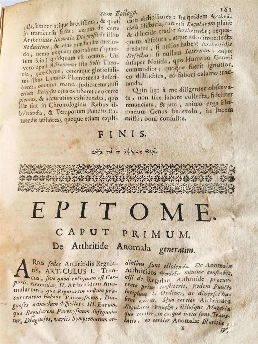 1723 MEDICAL TREATISE on ARTHRITIS & PODAGRA 2 volumes ANTIQUE vellum binding - 17