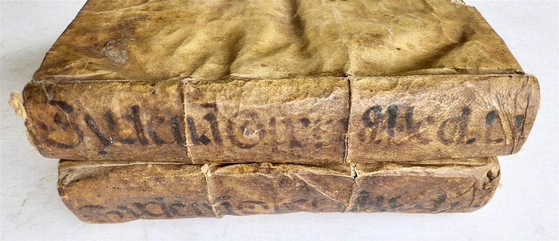 1723 MEDICAL TREATISE on ARTHRITIS & PODAGRA 2 volumes ANTIQUE vellum binding - 5