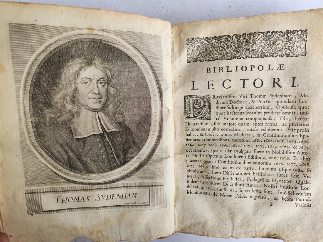 1723 MEDICAL TREATISE on ARTHRITIS & PODAGRA 2 volumes ANTIQUE vellum binding - 8