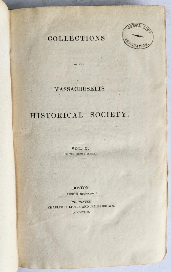 1843 DETECTION of WITCHCRAFT & Mohegan Languages Observations ANTIQUE Americana: Title: 1843 DETECTION of WITCHCRAFT & Mohegan Languages Observations ANTIQUE Americana Description: Collections of the Massachusetts Historical Society. Volume X, Second Series Boston, 1843 Includes: