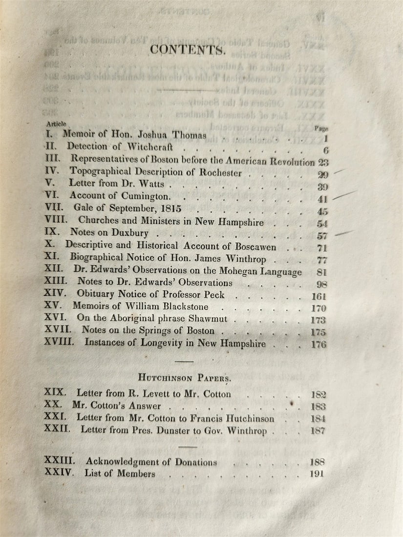 1843 DETECTION of WITCHCRAFT & Mohegan Languages Observations ANTIQUE Americana - 4
