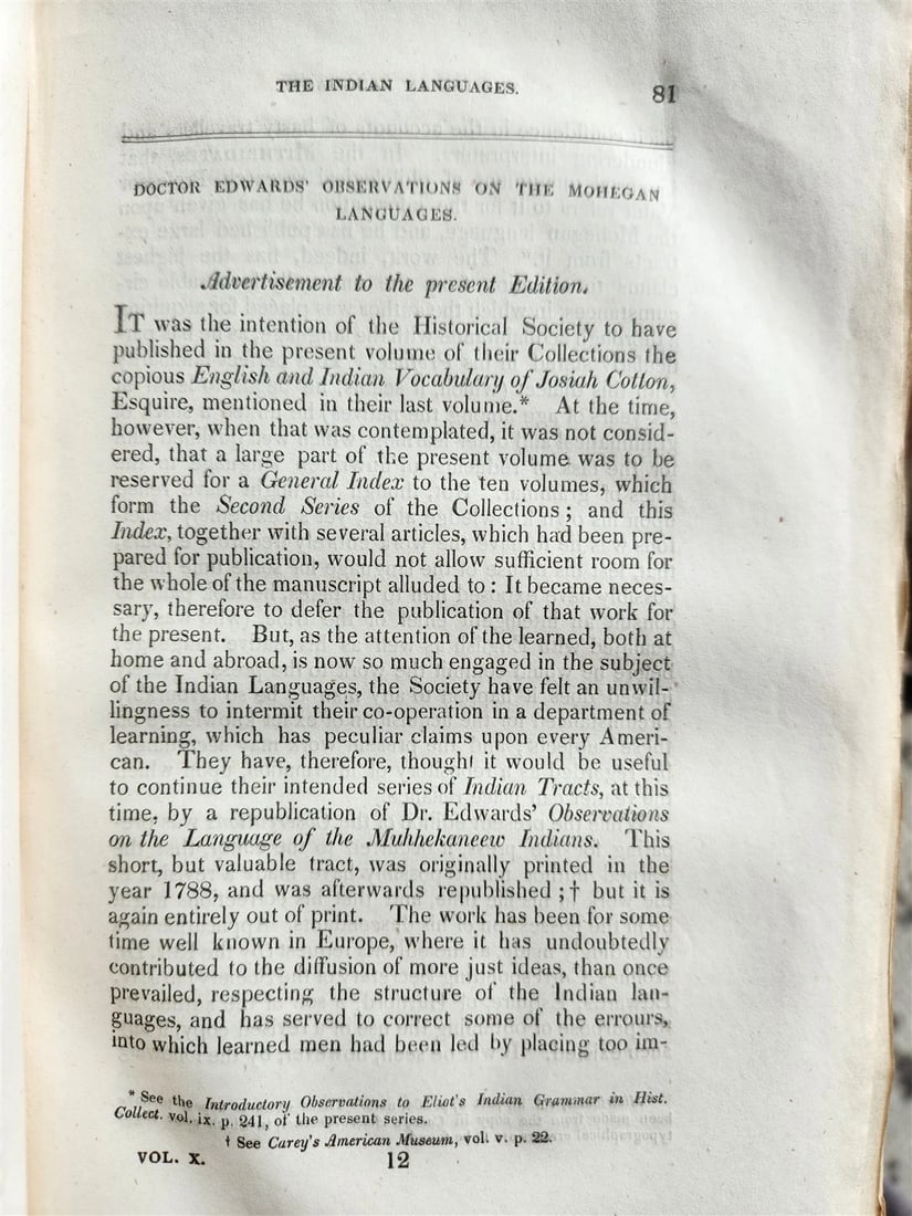 1843 DETECTION of WITCHCRAFT & Mohegan Languages Observations ANTIQUE Americana - 5