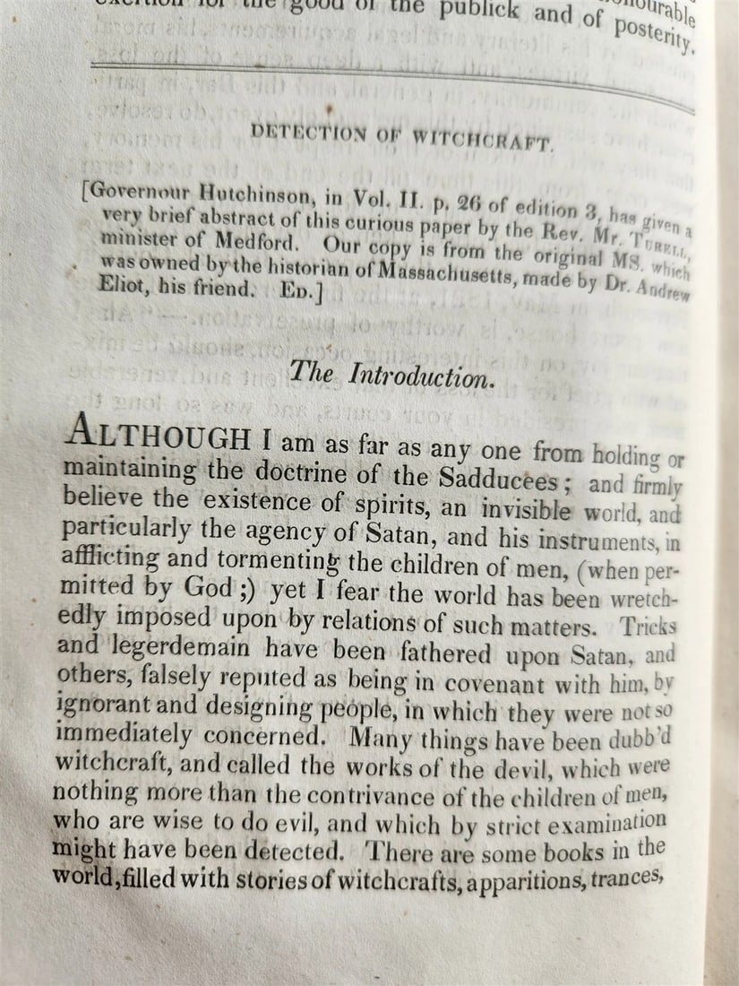 1843 DETECTION of WITCHCRAFT & Mohegan Languages Observations ANTIQUE Americana - 7