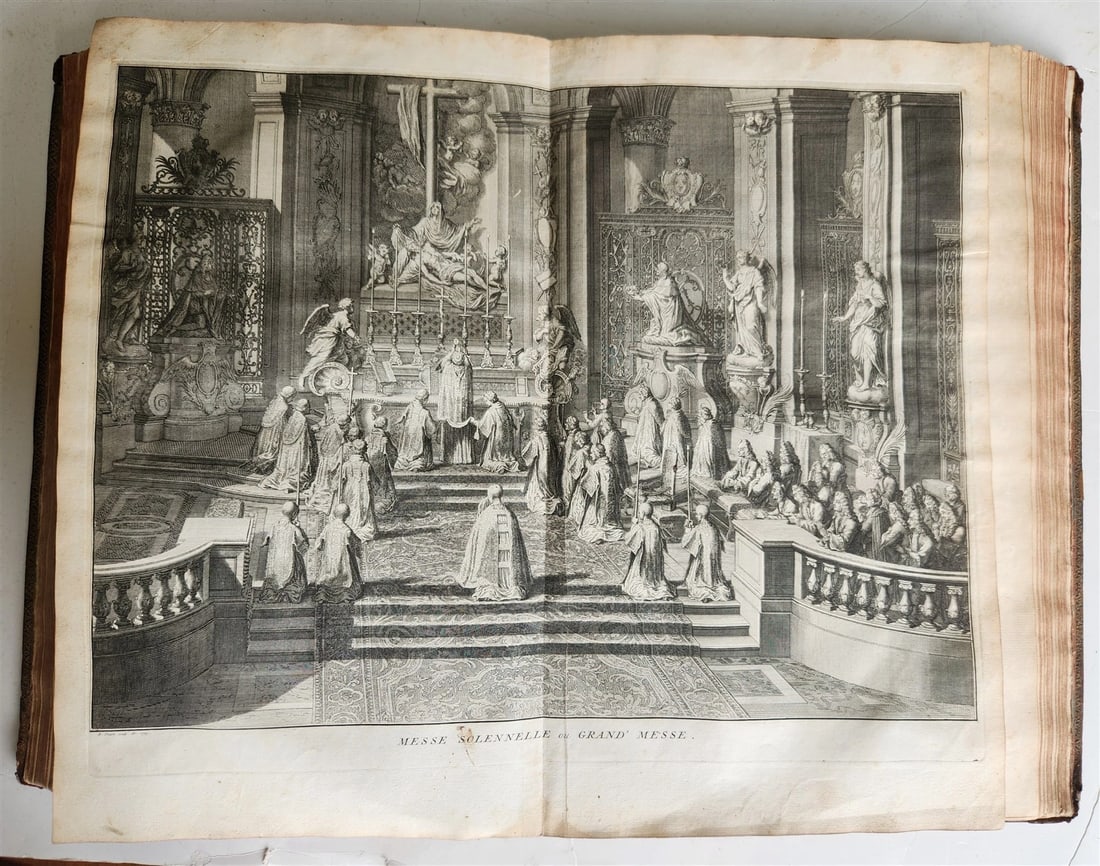 1723 HISTOIRE des CEREMONIES et COUTUMES de PEUPLES DU MONDE vol I antique FOLIO - 12