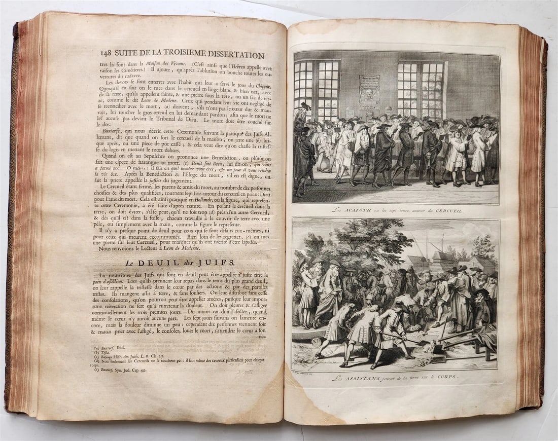 1723 HISTOIRE des CEREMONIES et COUTUMES de PEUPLES DU MONDE vol I antique FOLIO - 16