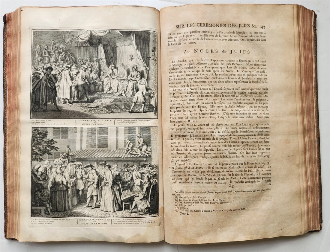 1723 HISTOIRE des CEREMONIES et COUTUMES de PEUPLES DU MONDE vol I antique FOLIO - 17