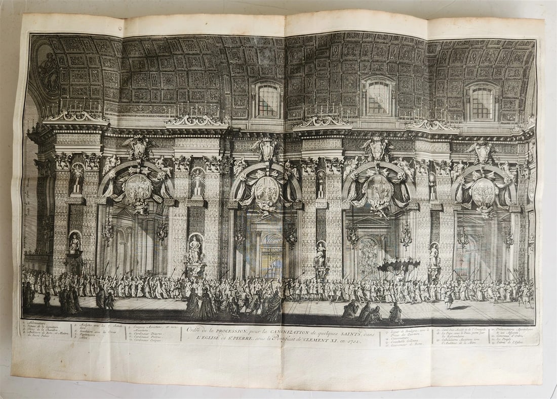 1723 HISTOIRE des CEREMONIES et COUTUMES de PEUPLES DU MONDE vol I antique FOLIO - 4