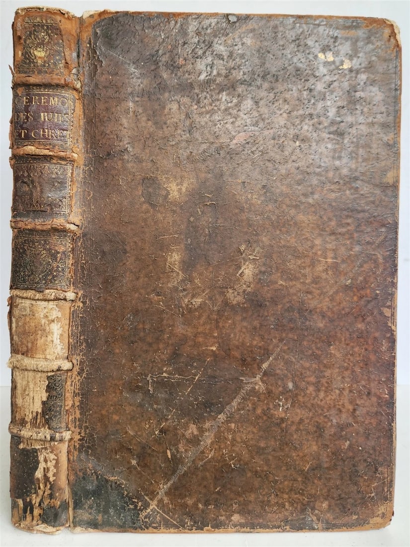 1723 HISTOIRE des CEREMONIES et COUTUMES de PEUPLES DU MONDE vol I antique FOLIO - 6